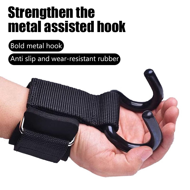 Wrist Wraps Weightlifting Support - 【F】2 Adet Ağırlık Kaldırma Kancası, El