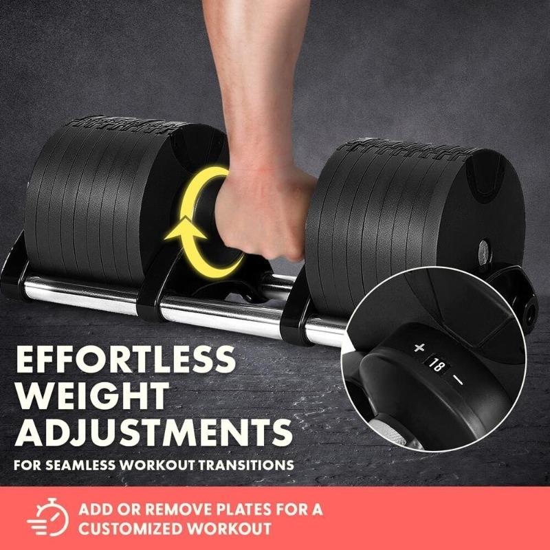 Adjustable Dumbbell Pair 40Kg - Büyük Fitness Ekipmanı 70 Lbs Ayarlanabilir