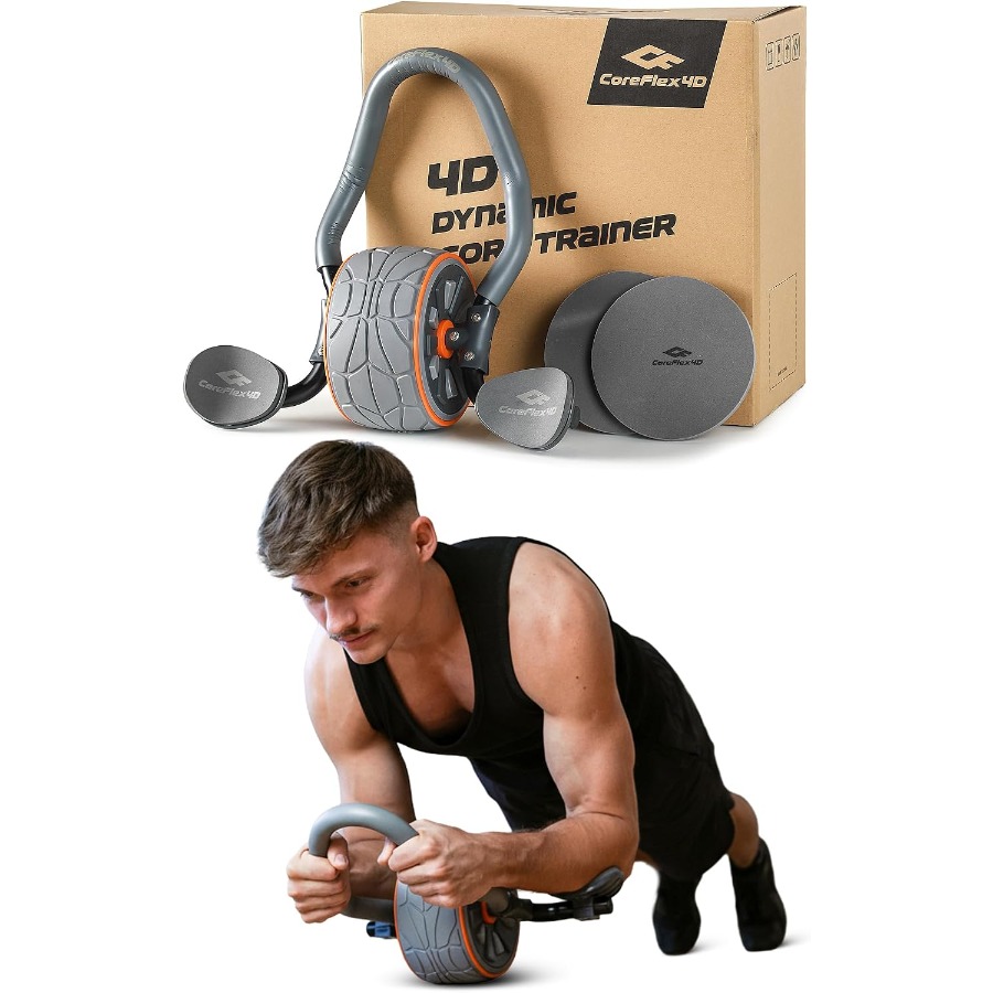 Ab Roller Wheel With Elbow Support - CoreFlex4D Karın Kası Egzersiz Aleti, Dirsek