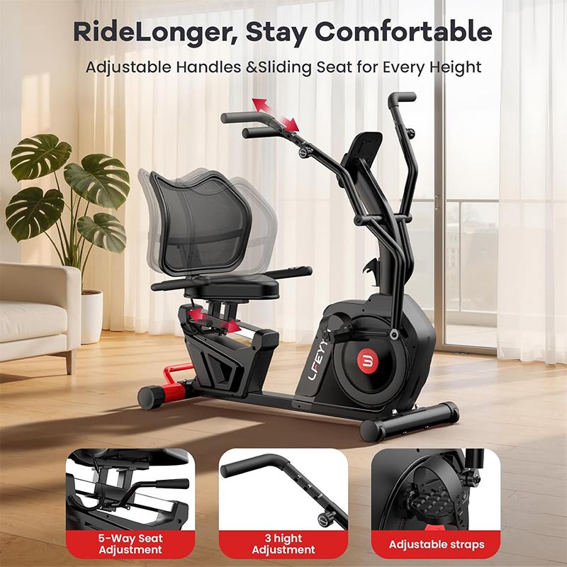 Pooboo Ev Tipi Yatar Pozisyond - Exercise Bike Magnetic Resistance incelemesi ve fiyatı