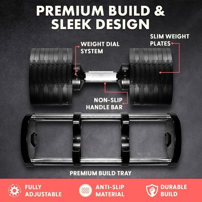 Büyük Fitness Ekipmanı 70 Lbs  - Adjustable Dumbbell Pair 40Kg incelemesi ve fiyatı
