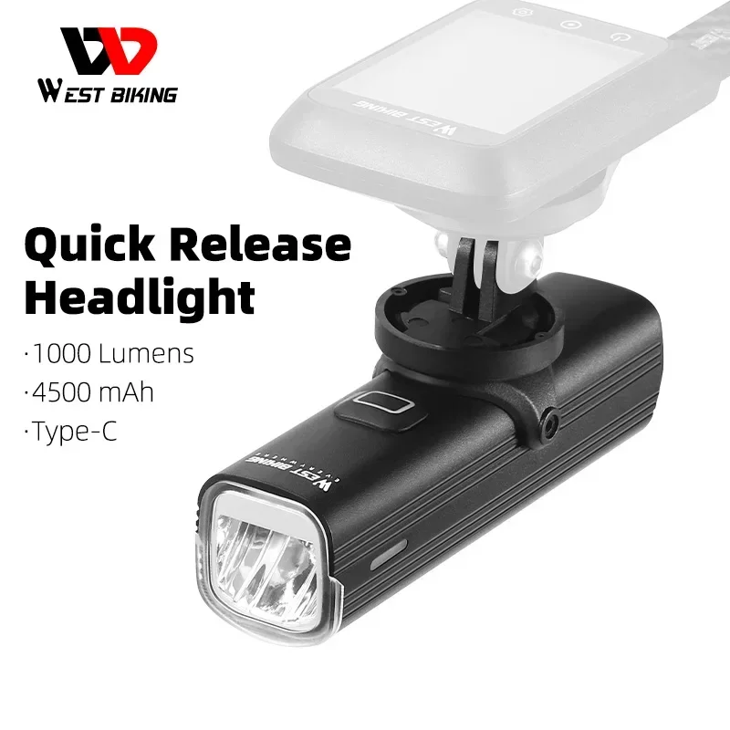 WEST BIKING Bisiklet Hızlı Çık - Rechargeable Bicycle Headlight 1000 Lumen incelemesi ve fiyatı